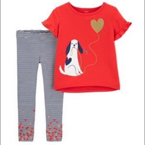 Carter’s Girls 2 Pc Top & Pant Set - NWT
